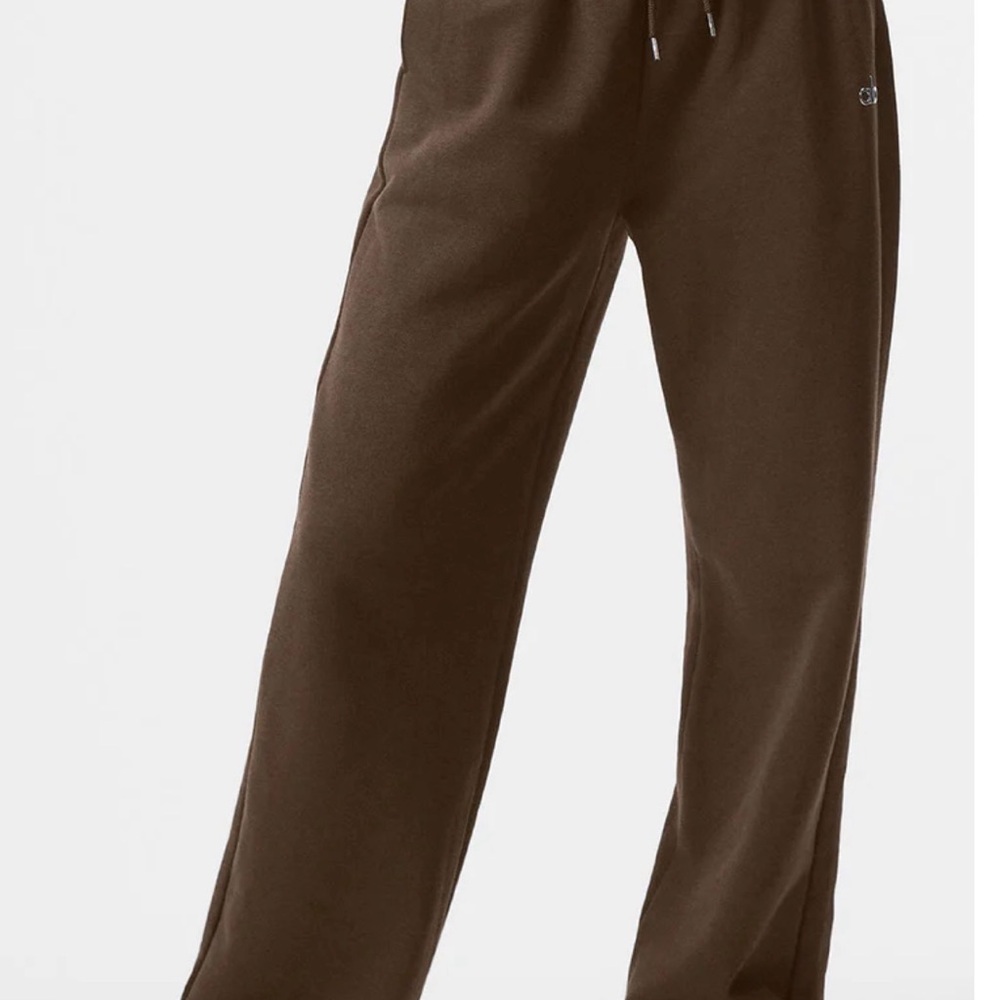 ALO Yoga Women's Brown Wide-Leg Joggers